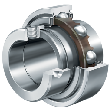 Insert bearing Cylindrical Outer Ring Eccentric Locking Collar Series: E..-KLL